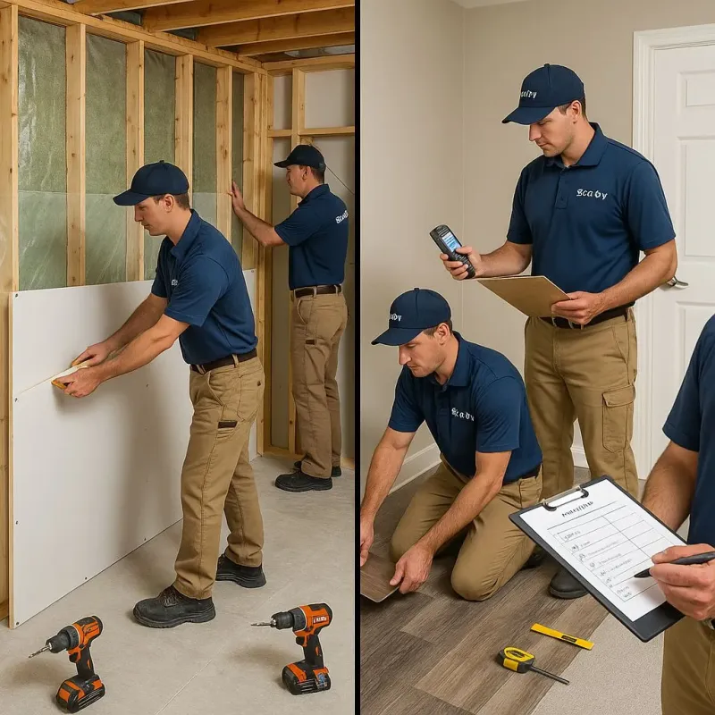 Repairs and Reconstruction process in Lawrenceville, VA